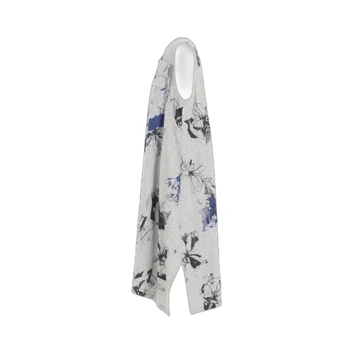 Wool Flower Print Dress