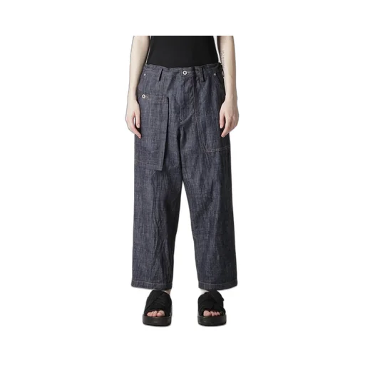 80Oz Denim Patched-Pocket Pants