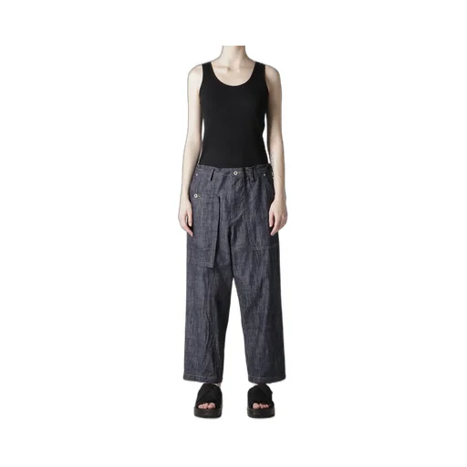 80Oz Denim Patched-Pocket Pants