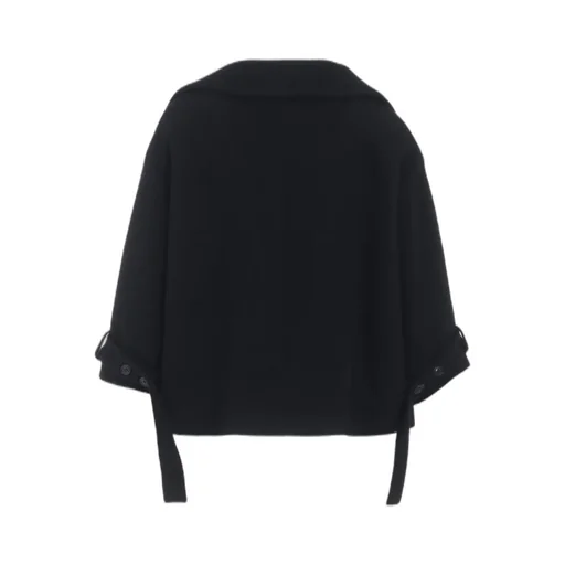 Wool Double-Faced Mosser Wide Collar Jacket