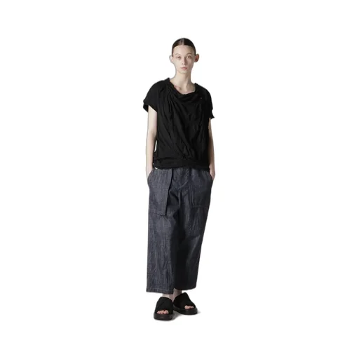 80Oz Denim Patched-Pocket Pants