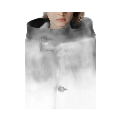 Airy Mosser Long Cape Coat