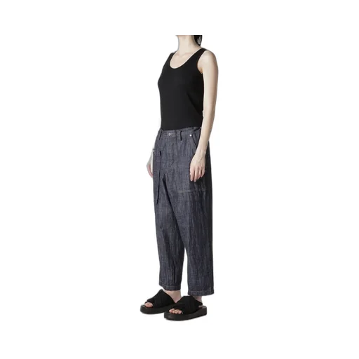 80Oz Denim Patched-Pocket Pants