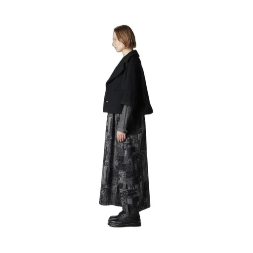 Wool Double-Faced Mosser Wide Collar Jacket
