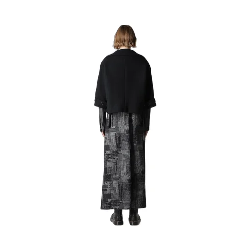 Wool Double-Faced Mosser Wide Collar Jacket