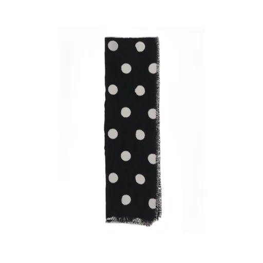 Wool Milling Reversible Polka Dot Scarf