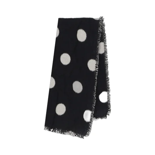 Wool Milling Reversible Polka Dot Scarf