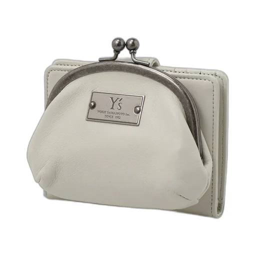 Semi-Glossy Leather Card Case W/ Metal Clasp