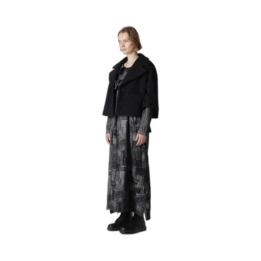 Wool Double-Faced Mosser Wide Collar Jacket