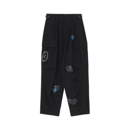 Y’S × Cpd Hoome Love Patch Wool Gabardin Pants