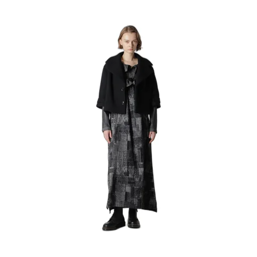 Wool Double-Faced Mosser Wide Collar Jacket