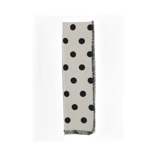 Wool Milling Reversible Polka Dot Scarf