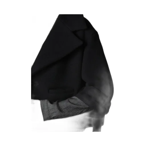Wool Double-Faced Mosser Wide Collar Jacket