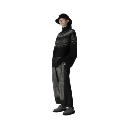 Nordic Design High Neck Knit Pullover