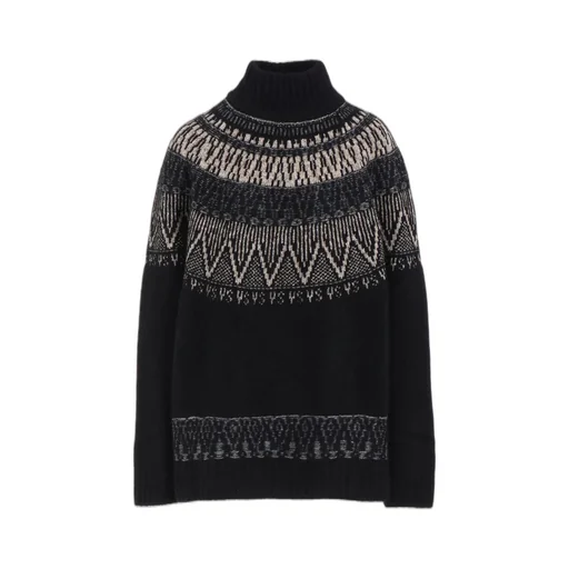 Nordic Design High Neck Knit Pullover