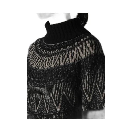 Nordic Design High Neck Knit Pullover