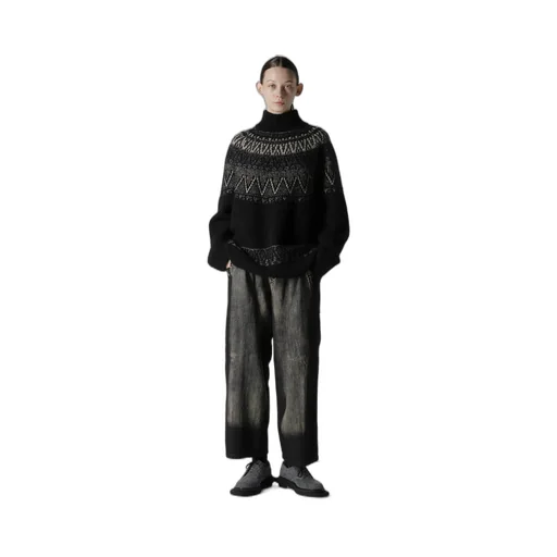 Nordic Design High Neck Knit Pullover