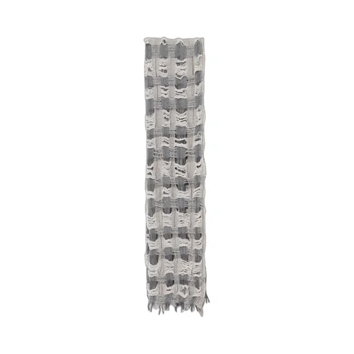 Plaid Boucle Scarf