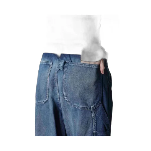 Spotted Denim Work Pants