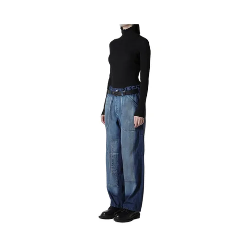 Spotted Denim Work Pants