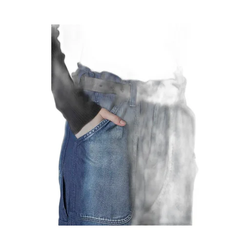 Spotted Denim Work Pants