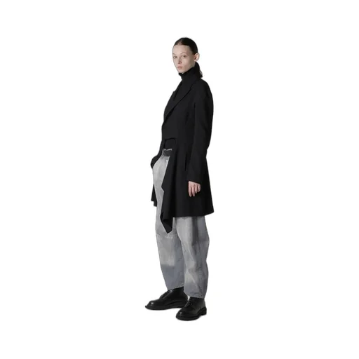 Spotted Denim Wide Pants
