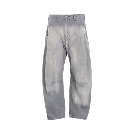 Spotted Denim Wide Pants