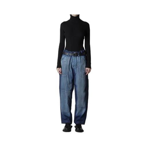 Spotted Denim Work Pants