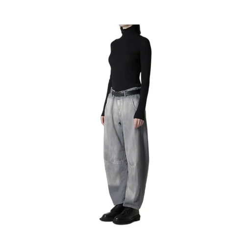 Spotted Denim Wide Pants