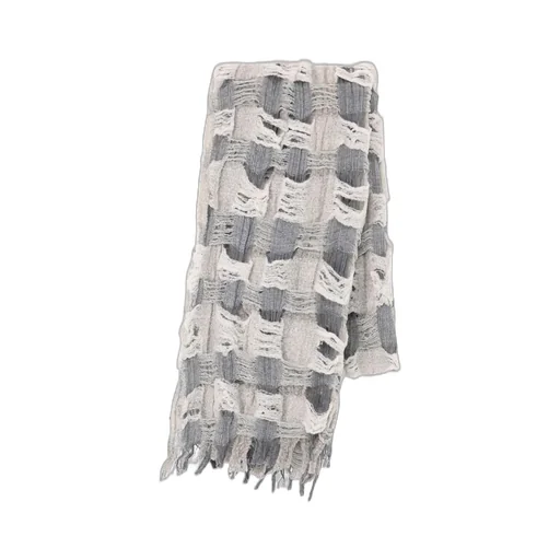 Plaid Boucle Scarf