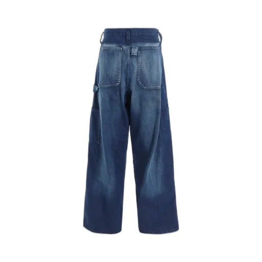 Spotted Denim Work Pants