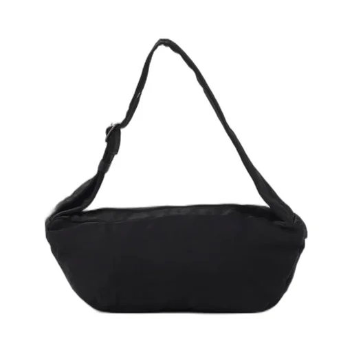 Nylon Washer Twill Box Shoulder Bag