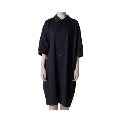 [Y's Born Product] Cotton Twill Half Sleeve Dress