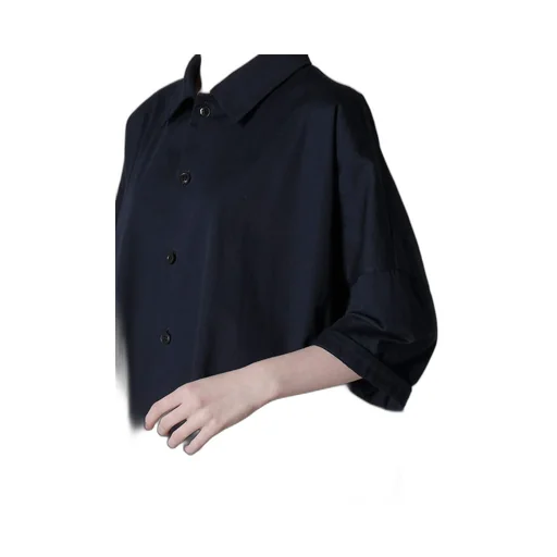 [Y's Born Product] Cotton Twill Half Sleeve Dress