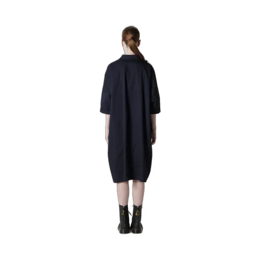 [Y's Born Product] Cotton Twill Half Sleeve Dress