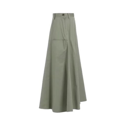 [Y's Born Product] Cotton Twill Front Panel Pocket Skirt