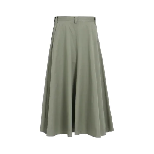 [Y's Born Product] Cotton Twill Front Panel Pocket Skirt