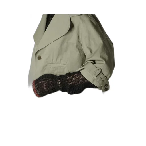 [Y's Born Product] Cotton Twill Wide Collar Jacket