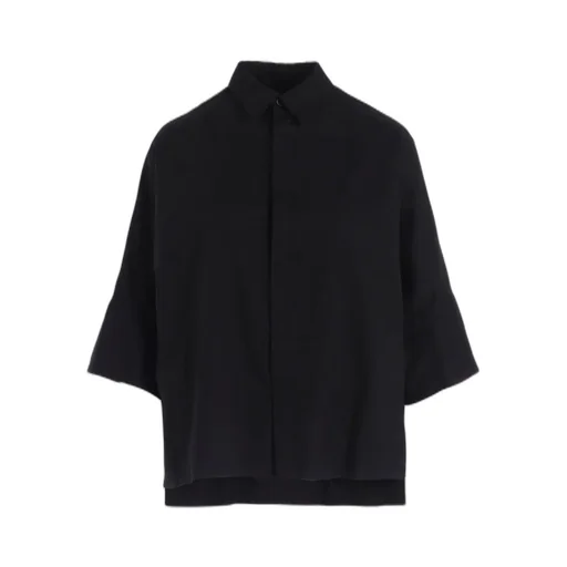 [Y's Born Product] Thin Cotton Twill Wide Cuffs Shirt