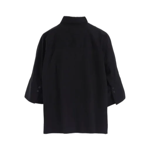 [Y's Born Product] Thin Cotton Twill Wide Cuffs Shirt