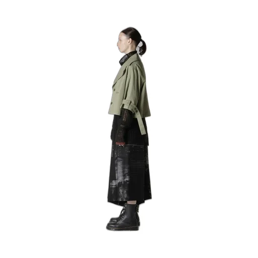 [Y's Born Product] Cotton Twill Wide Collar Jacket