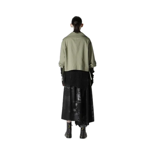 [Y's Born Product] Cotton Twill Wide Collar Jacket