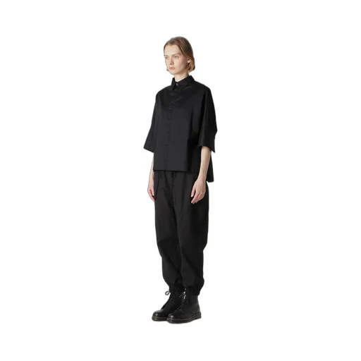 [Y's Born Product] Thin Cotton Twill Wide Cuffs Shirt