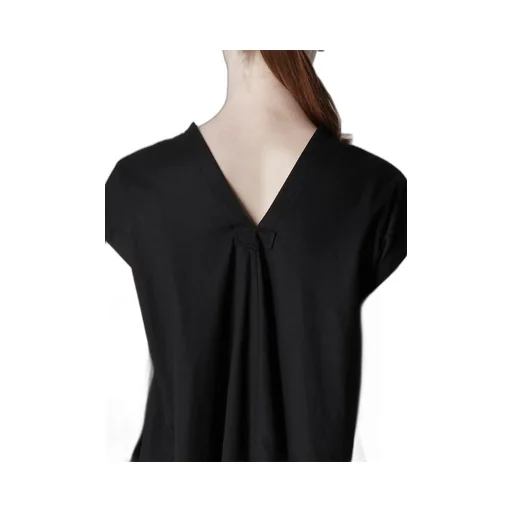 [Y's Born Product] Thin Cotton Twill French Sleeve Dress