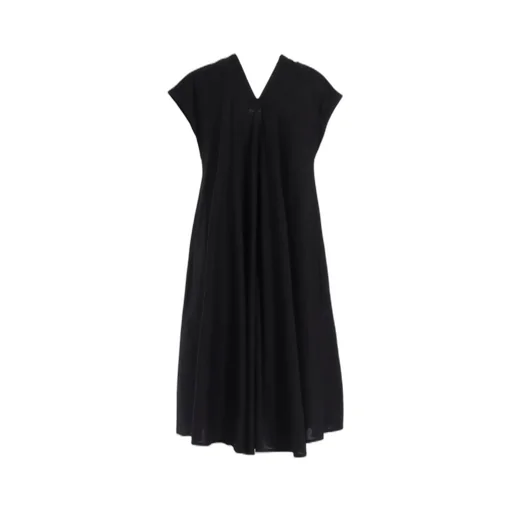 [Y's Born Product] Thin Cotton Twill French Sleeve Dress