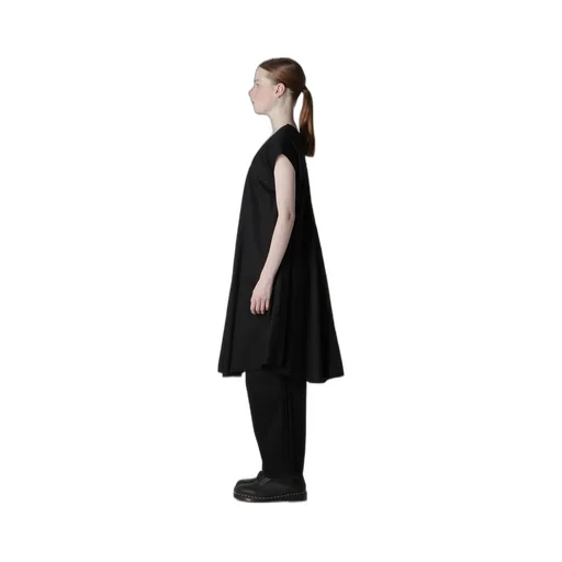 [Y's Born Product] Thin Cotton Twill French Sleeve Dress