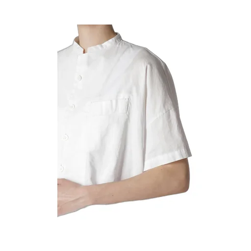 [Y's Born Product] Thin Cotton Twill Half Sleeve Box Shirt