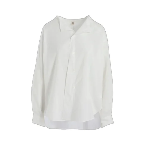 [Y's Born Product] Thin Cotton Twill Fringe Collar Blouse