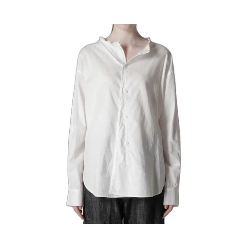 [Y's Born Product] Thin Cotton Twill Fringe Collar Blouse