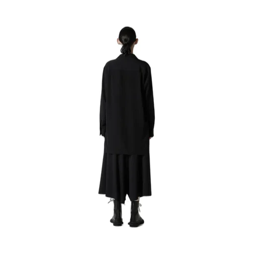 Ta/Pe Crepe De Chine Open Collart Shirt